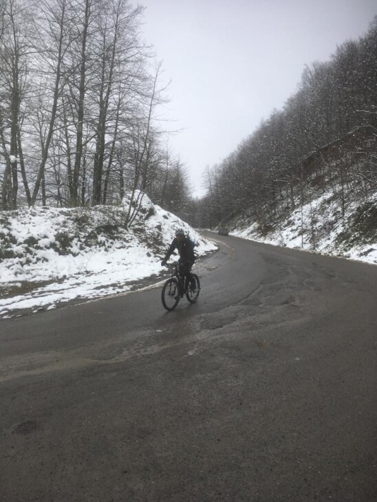 The Maze of Mountain Roads Towards the Snow-Covered Trees (2)