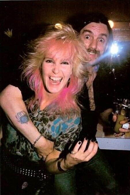 Lita Ford and Lemmy