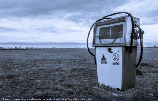 Ethereum Miners raise Gas Fees