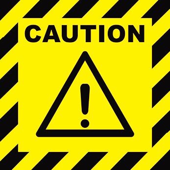 Caution sign - Pinterest