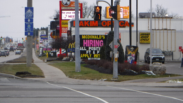 McDonald's 'Now Hiring' Sign