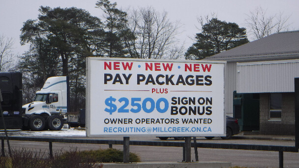 Mill Creek 'Now Hiring' Sign
