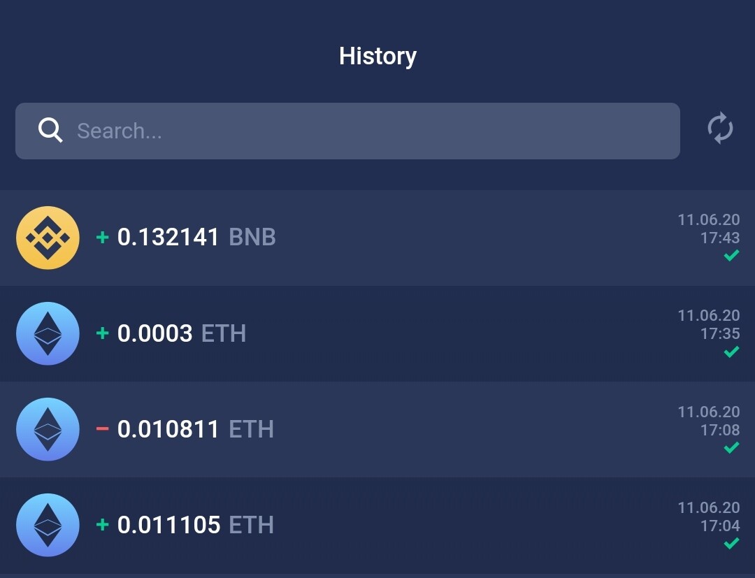 Atomic Wallet History