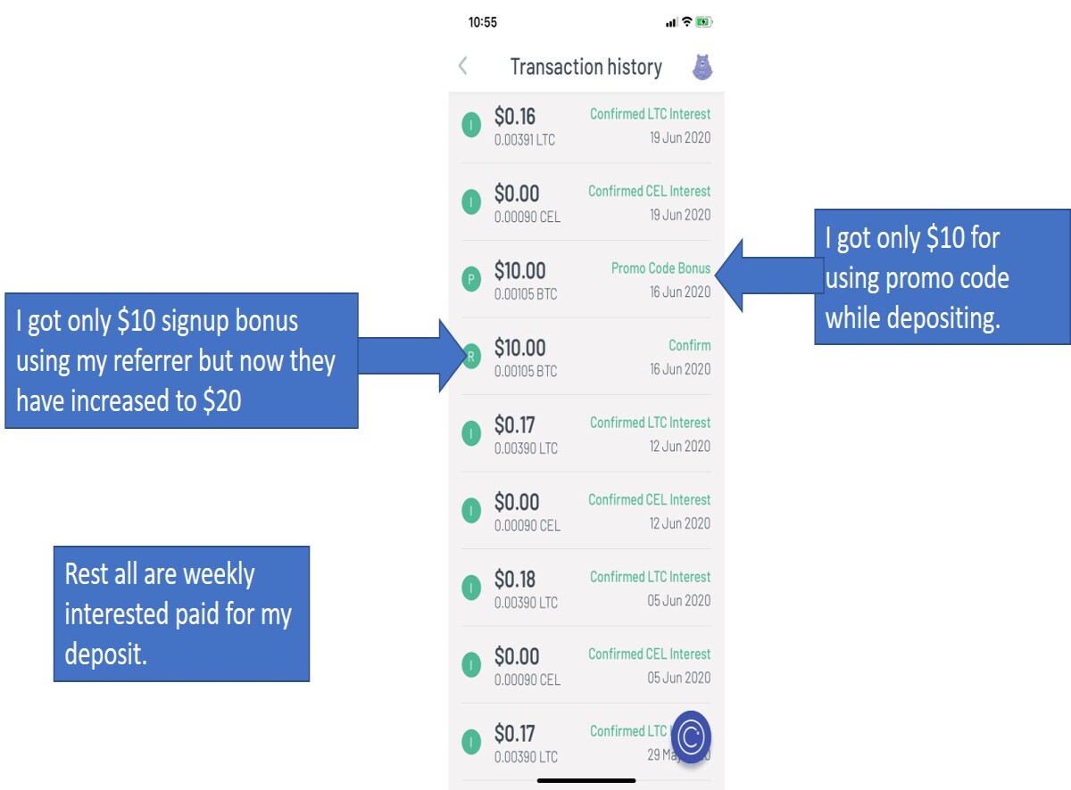 Celsius Network $20 Deposit Promo Code For August - You can earn $40 in 30  days