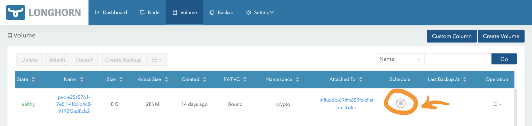 Volume and Backup Management