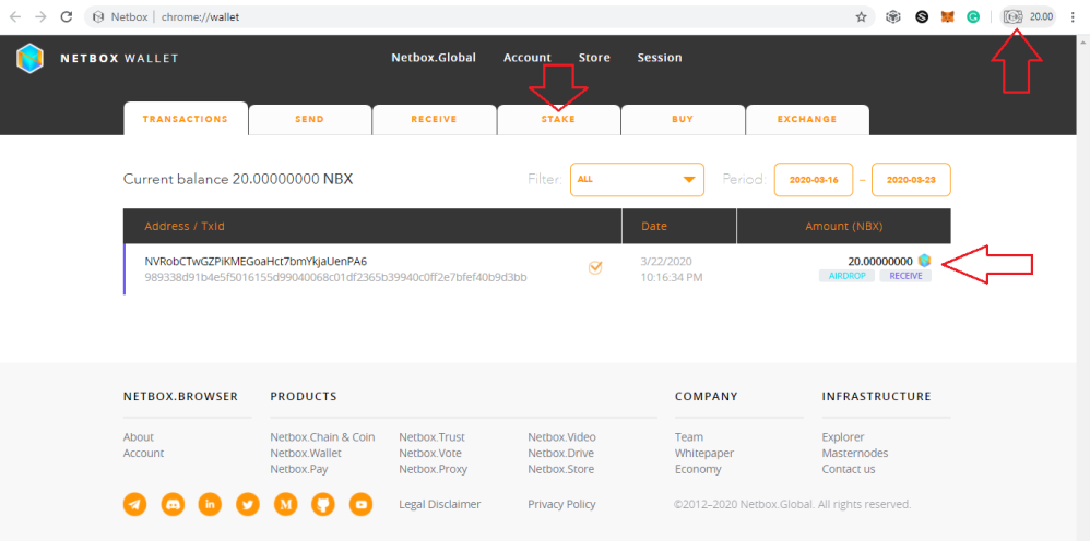 NBX wallet