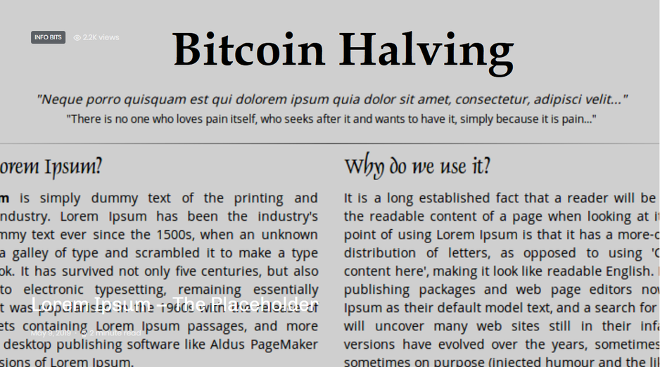 halving ipsum