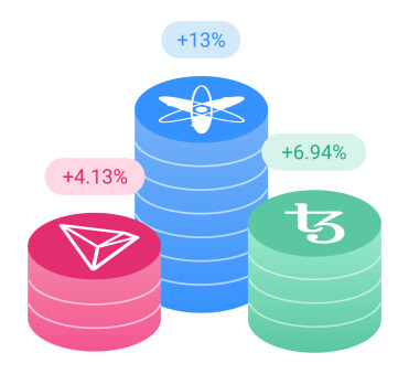 Staking with Atomic Wallet - High rewards on Tron, Cosmos and Tezos