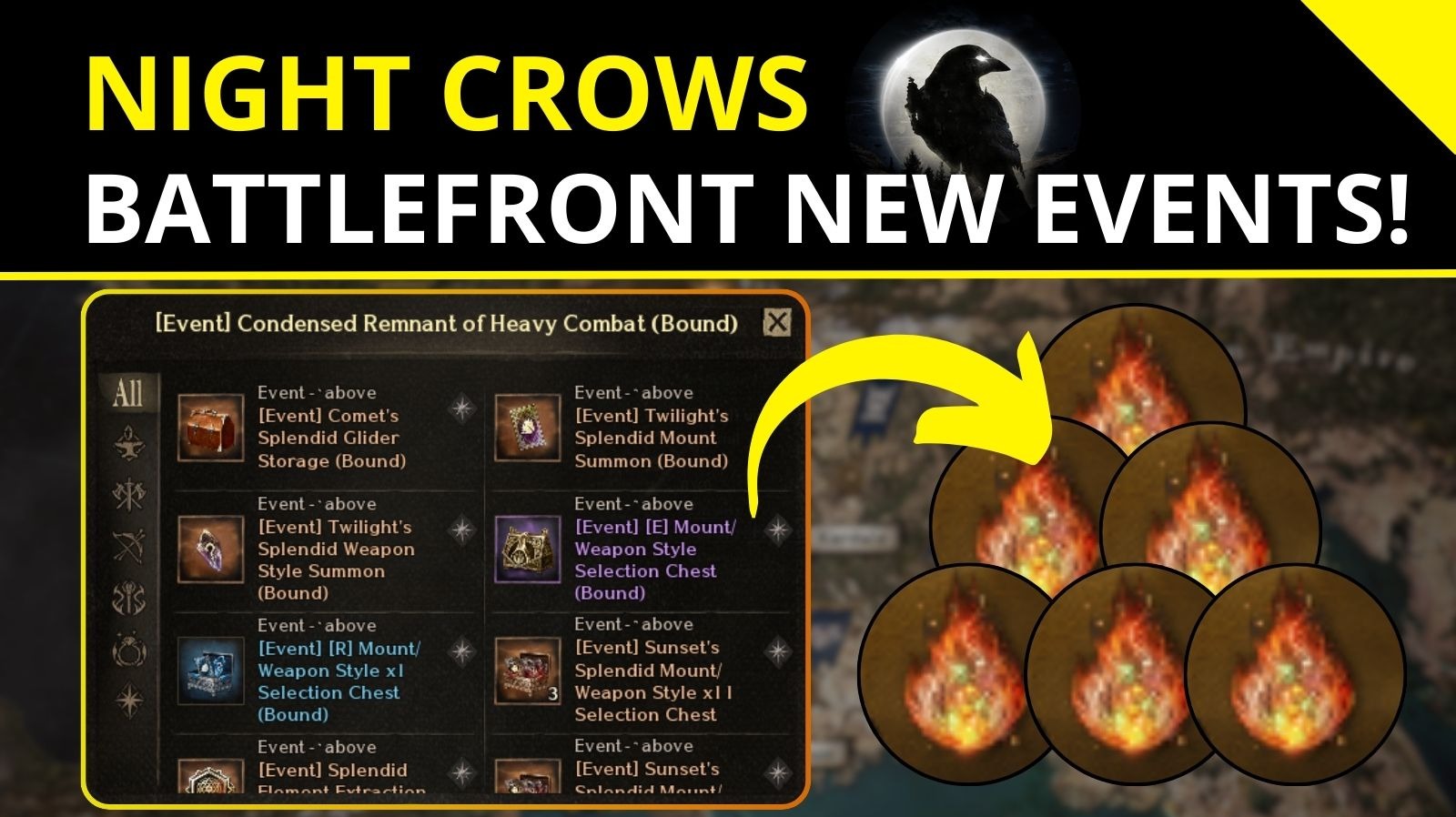 Night crows battlefront events