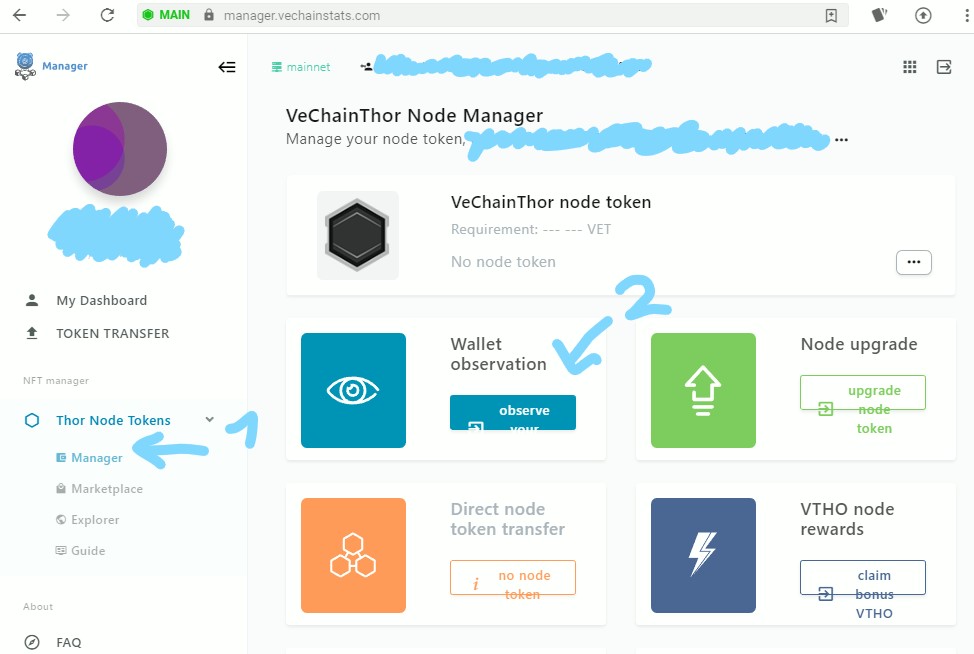 VeChain VET, using Ledger with both Sync desktop app and VeChainThor mobile