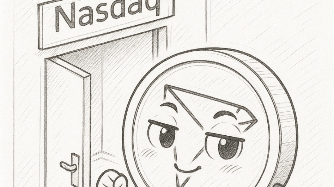 Tron coin walking into Nasdaq