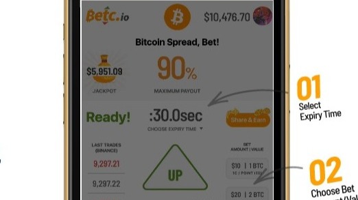 Betc.io First bet app
