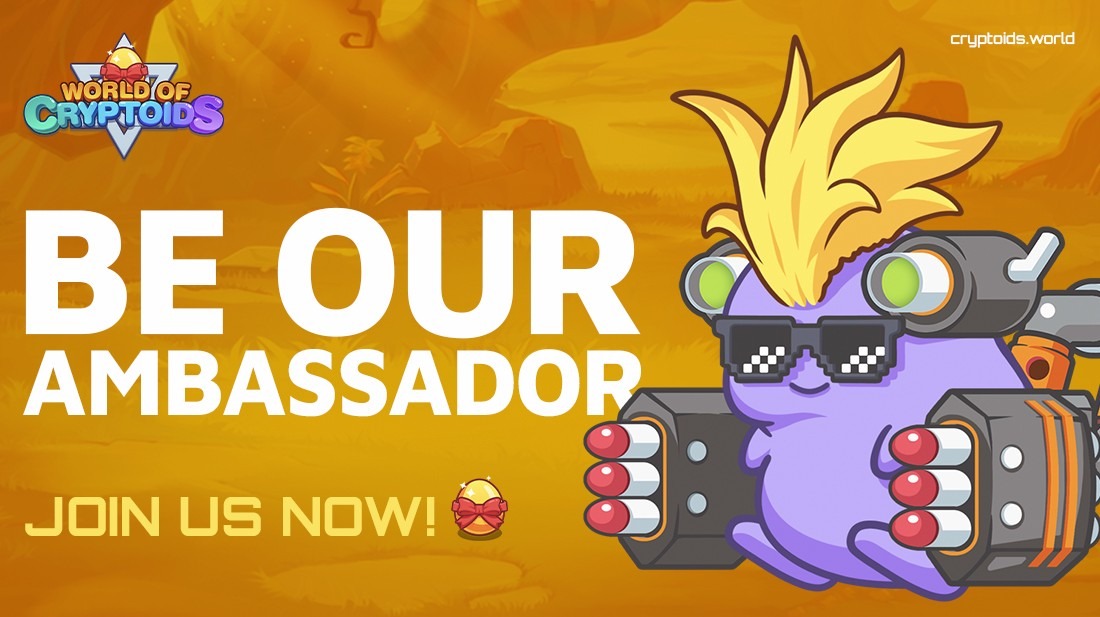 Be a World of Cryptoids ambassador