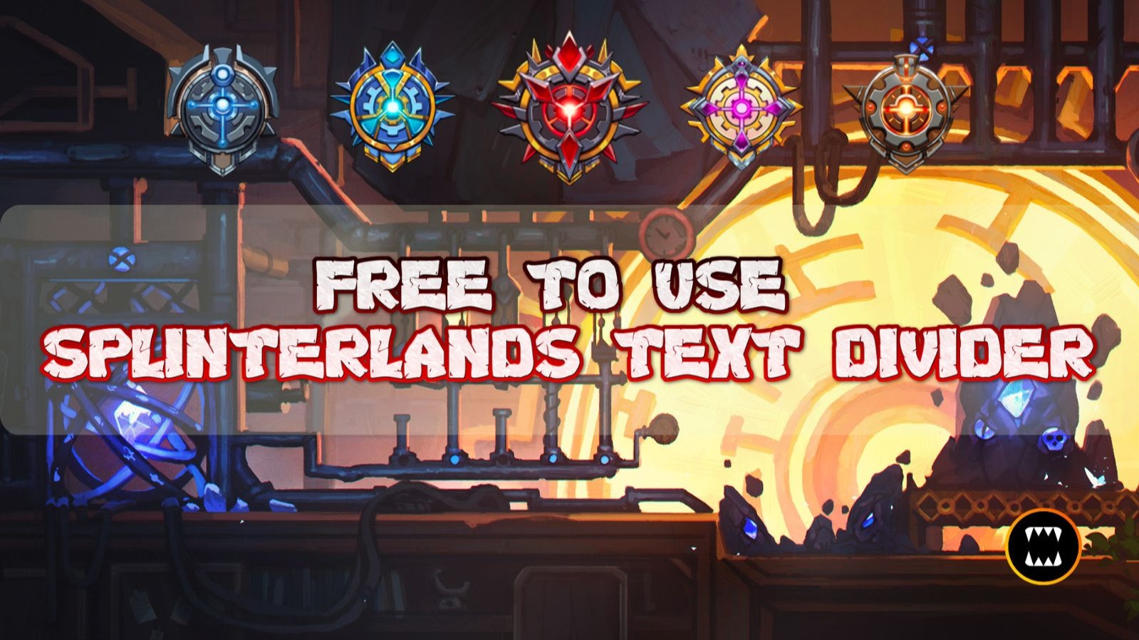 Splinterlands Text Dividers - Modern and Wild Badges + Elements (Free To Use)