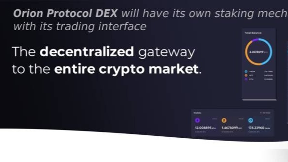 Orion Protocol DEX will have its own staking mechanism integrated with its trading interface