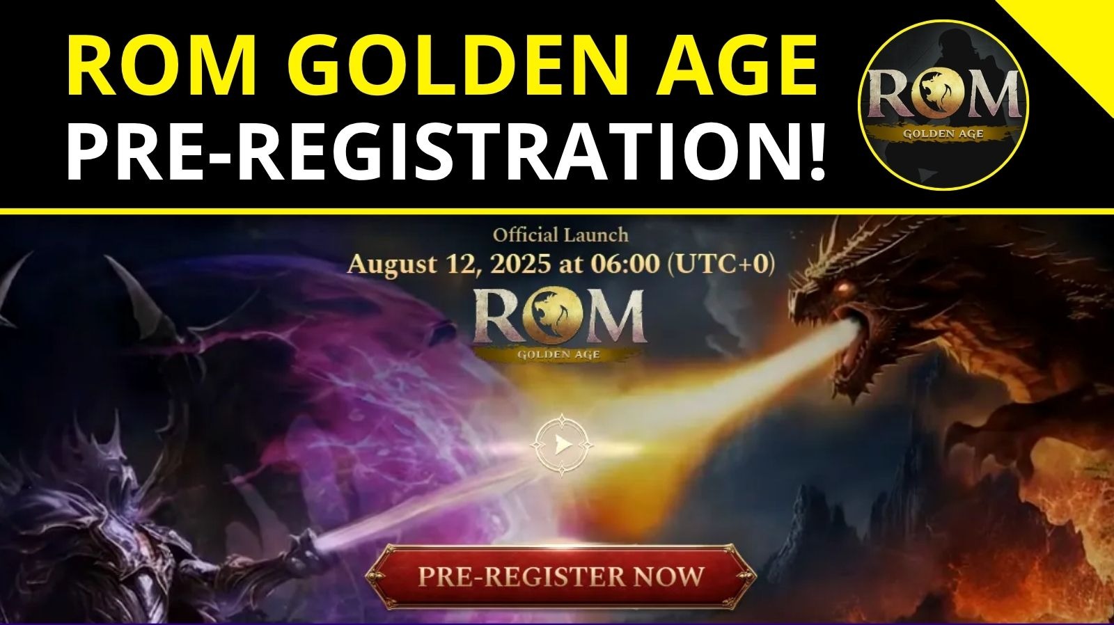 ROM: Golden Age Pre-Registration Open!