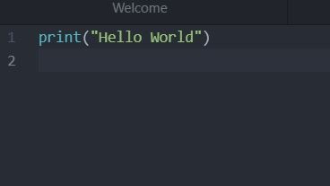 Hello World in Python