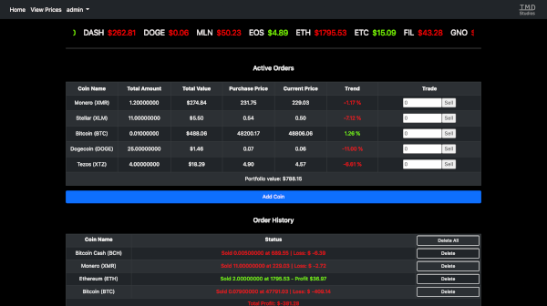 Crypto Ledger Home Page