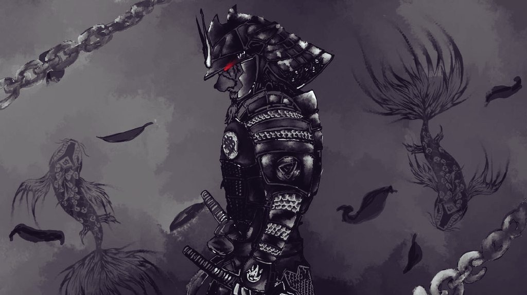 Samurai Sovryn Badger BabelFish in Sky Manga Art