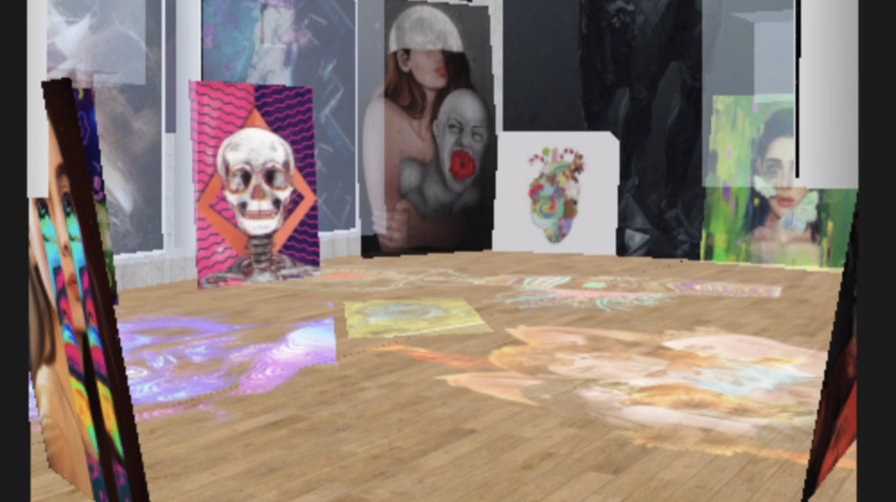 MVB Gallery in Le Marais in Origin City, Cryptovoxels
