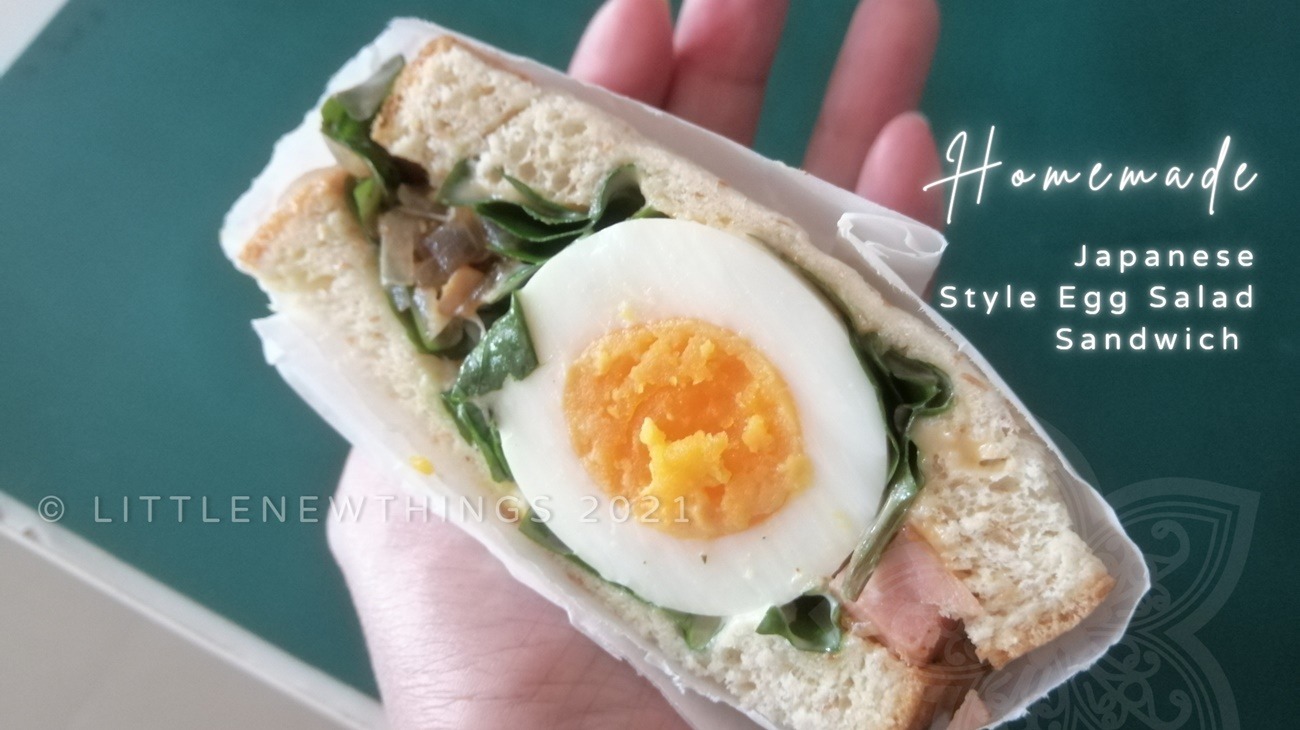 Making Japanese Style Egg Salad Sandwich for the First Time