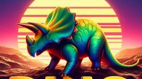 vibrant triceratops
