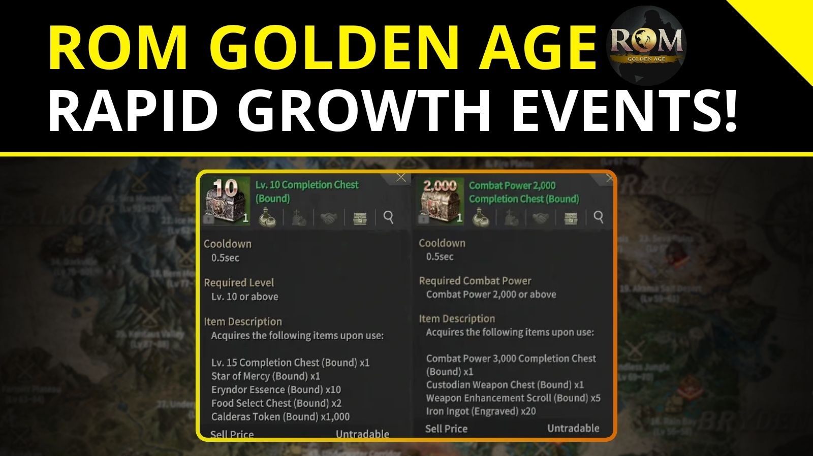 ROM Golden Age Update &amp; Rapid Growth Events!