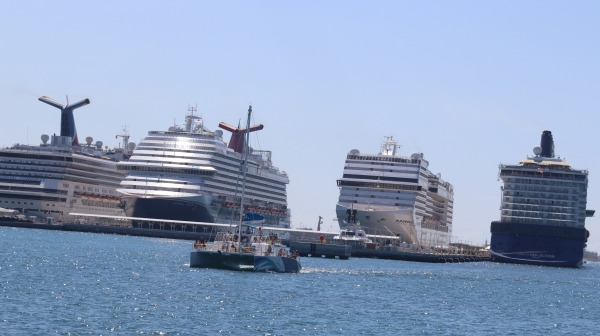Cruise ships in Nassau Bahamas; Photo copyright 2024 Brooke Lorren