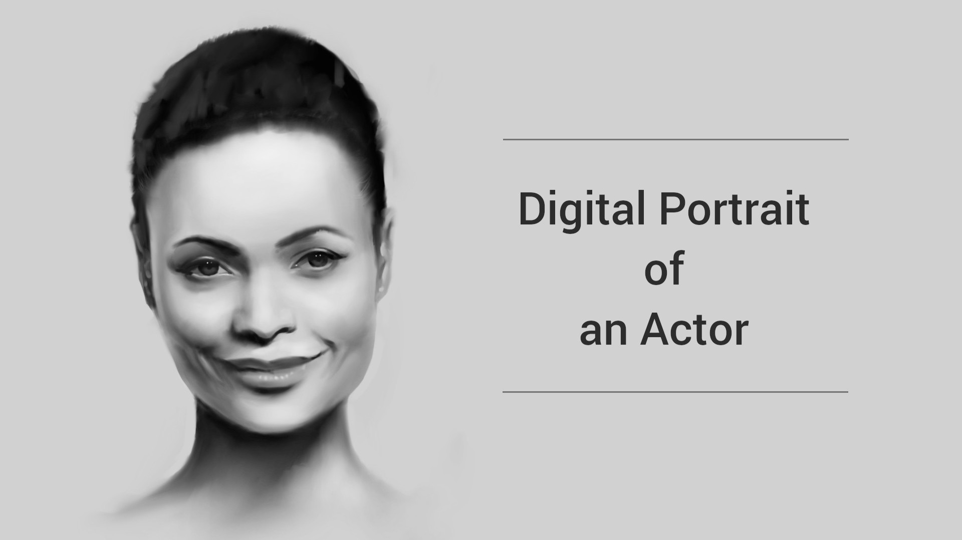 Digital Drawing - Thandie Newton