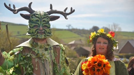 Lord Green man and Lady May