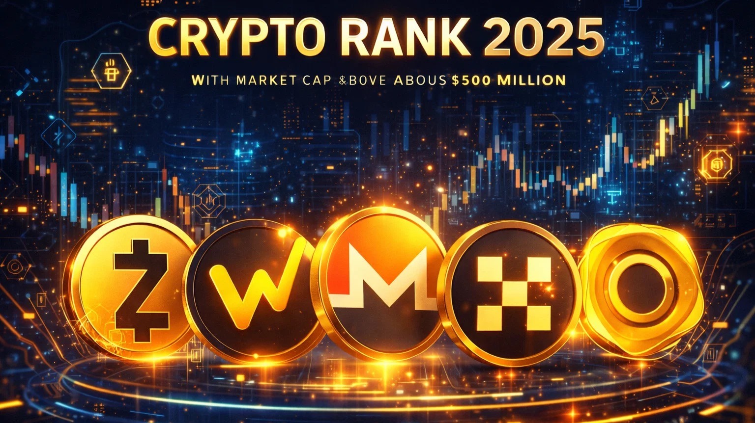 Crypto Rank 2025: Winners Above $500M Market Cap
