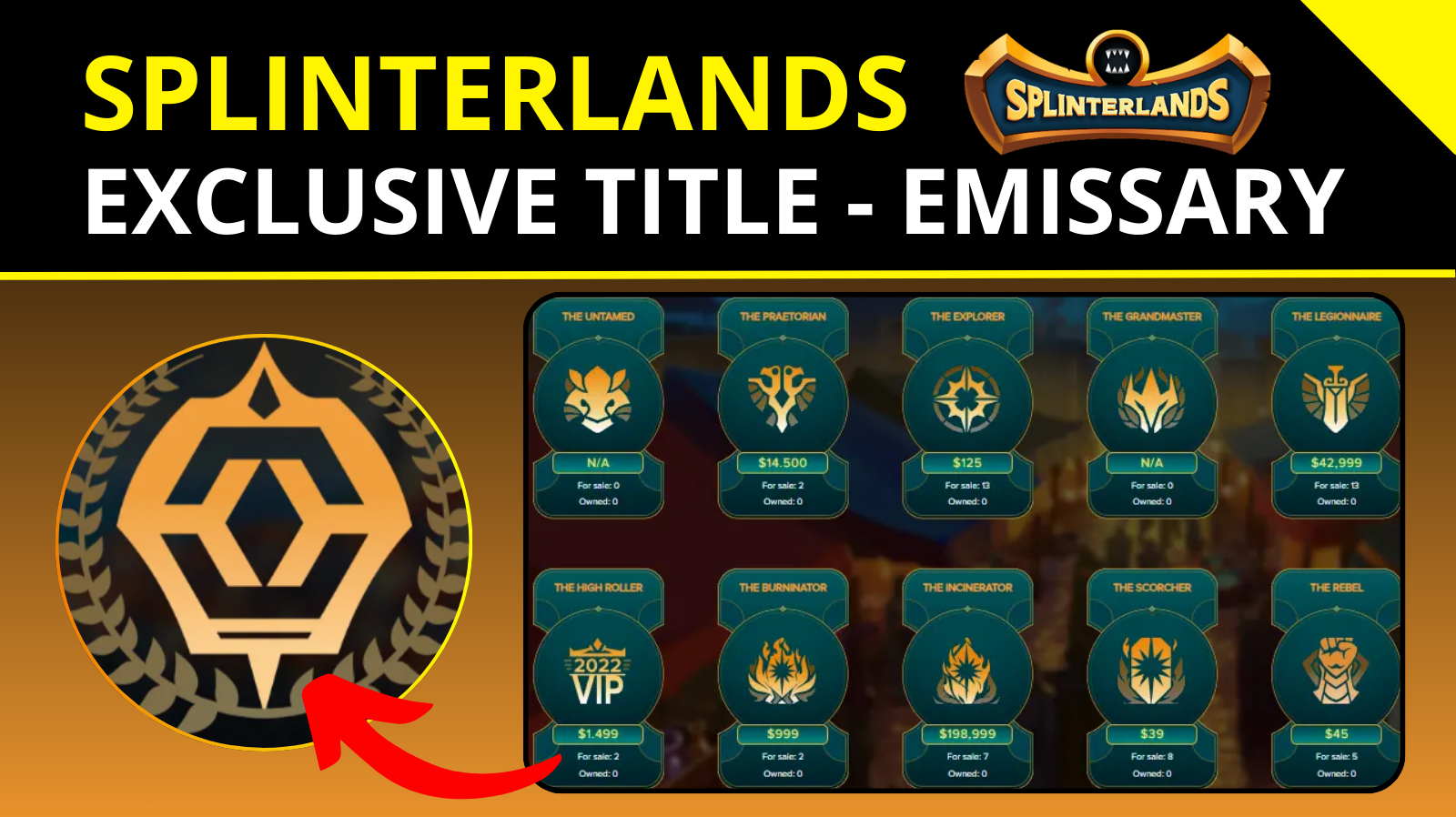 Splinterlands Exclusive Title