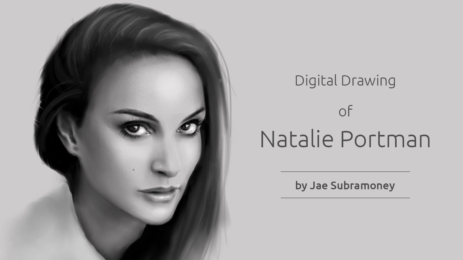 My Second Portrait Drawing of Natalie Portman