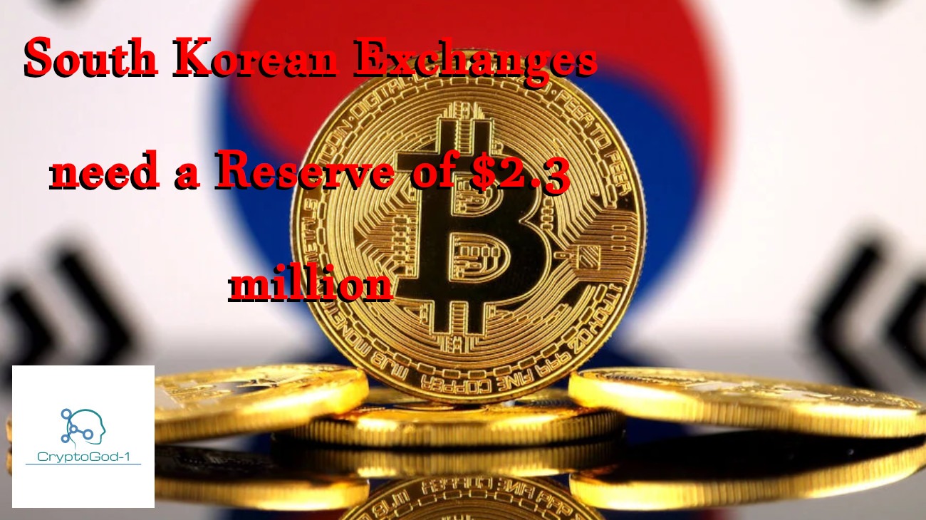 South Korean Exchanges need a Reserve of $2.3 million