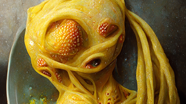 Aliens ❤️ Pasta 11-20 | Ai Artworks &amp; NFTs | Made with Midjourney