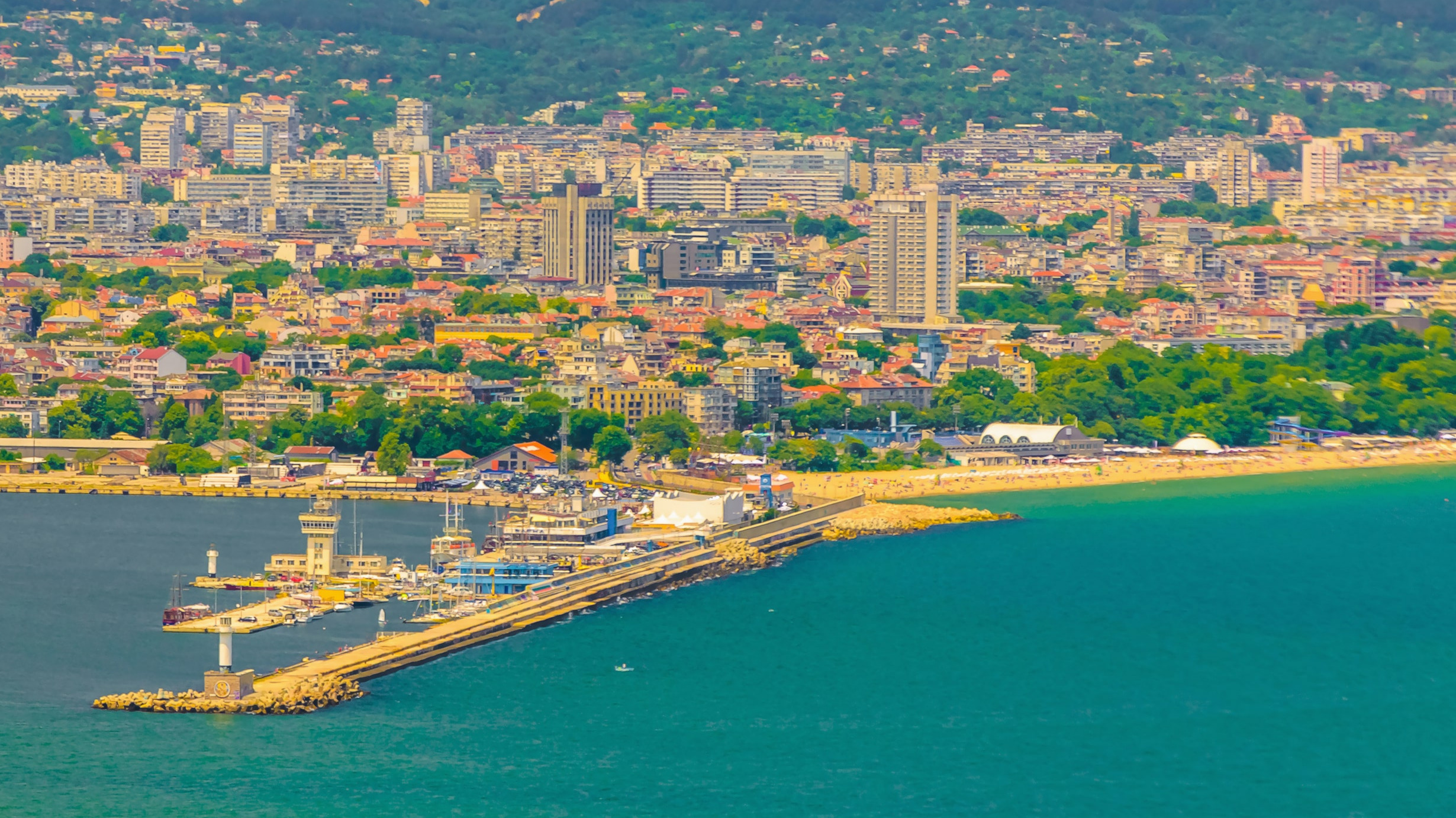 Aerial view of Varna