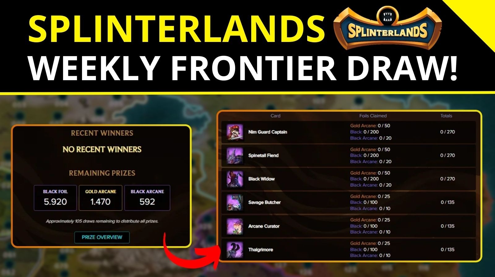Splinterlands Frontier Draw - Free Weekly Prizes!