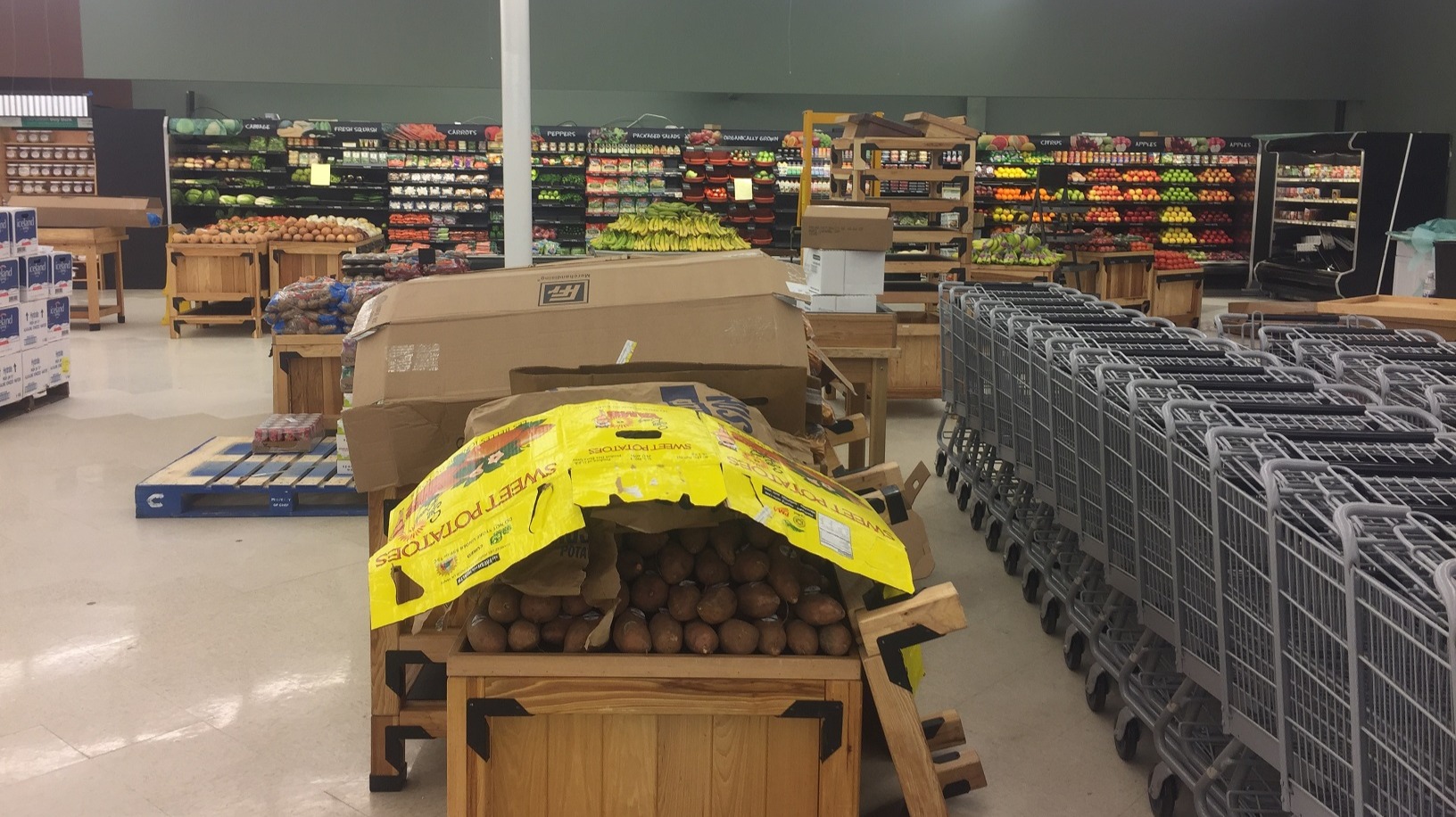 one seriously sweet potato display