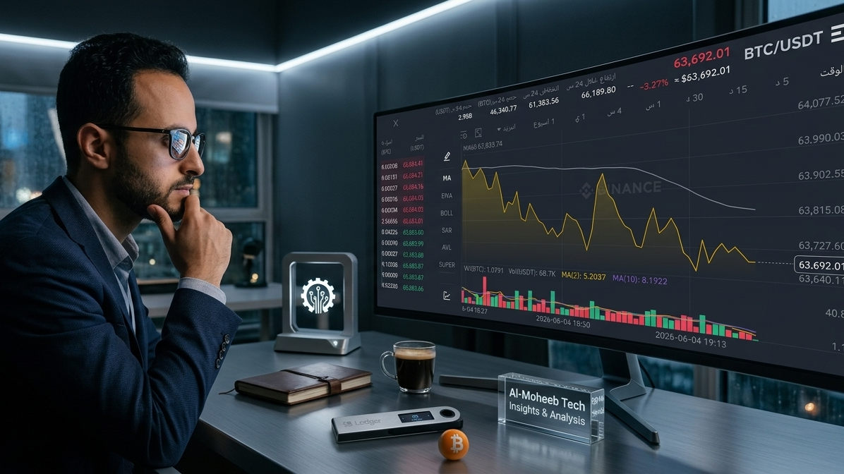 "Professional crypto market analyst at work, monitoring live Bitcoin price charts with focus and discipline to provide expert