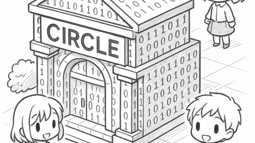Circle 1st digital currency bank