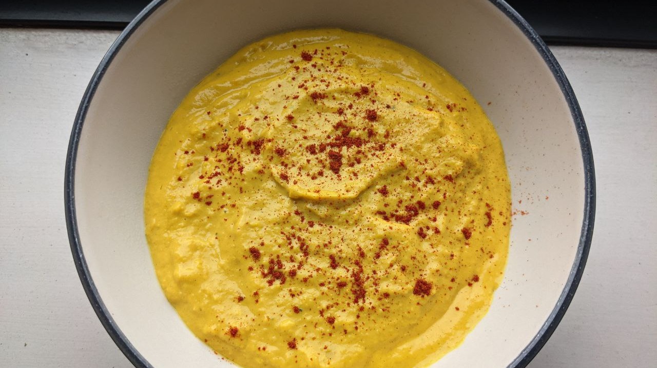 Delicious vegan sweet corn cream