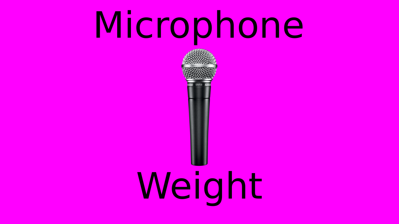 The Weight of Microphones