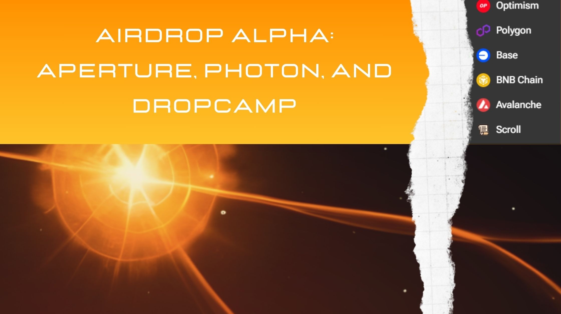 Airdrop Alpha: Aperture, Photon, and DropCamp