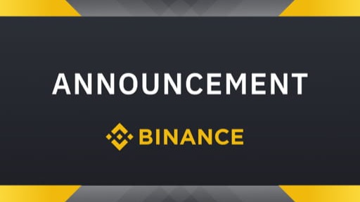 Announcement Binance