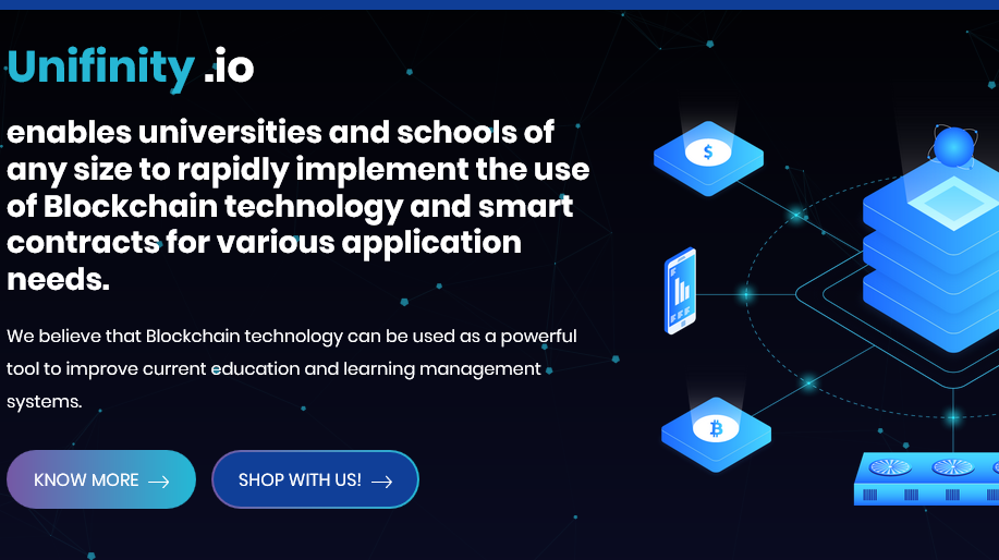 Unifinity a, global EduTech Platform offering Blockchain Services to ...