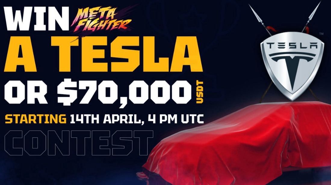 Stake and win a Tesla