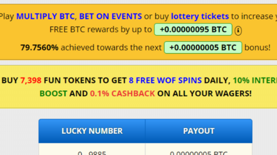 Earnings from 1 dash in SCC