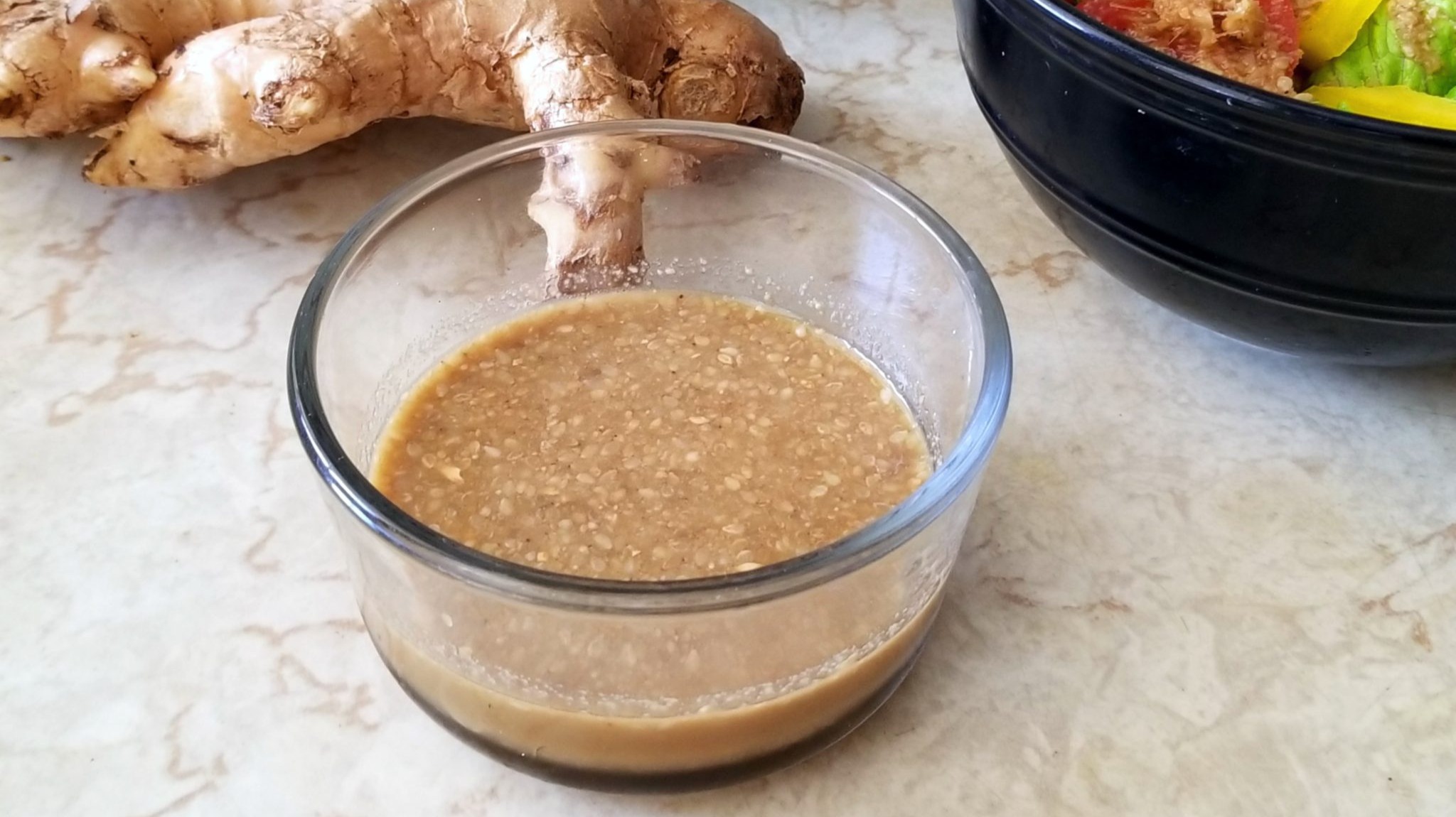Ginger salad dressing