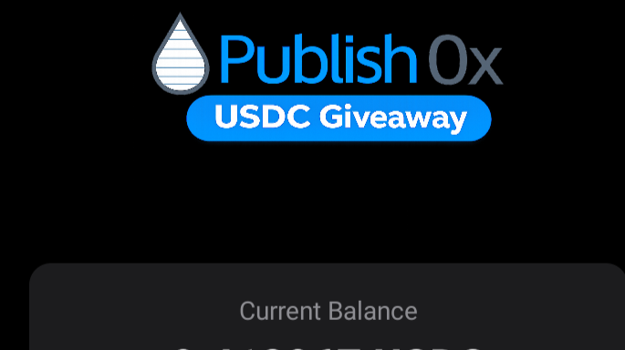 The nice screen of the App Publish0x
