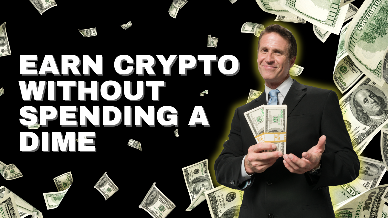 Eye-catching thumbnail featuring a confident man holding stacks of cash as dollar bills rain around him, paired with bold tex